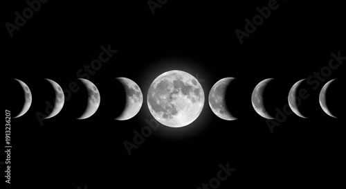 Moon in the sky patterns nature 