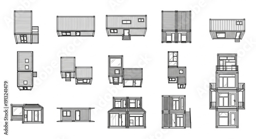 Collection of Architectural Building Designs and Facades.