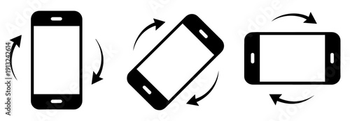 mobile screen rotation orientation icons