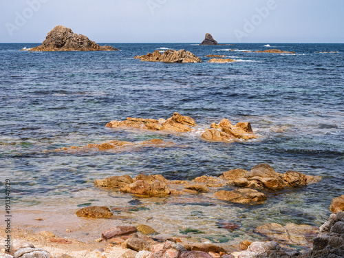 Rocky Shoreline and Clear Blue Water – Uradome Coast Japan