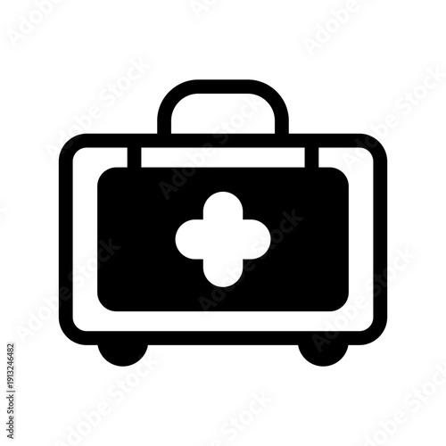 First aid kit icon vector illustration from Coast Guard set