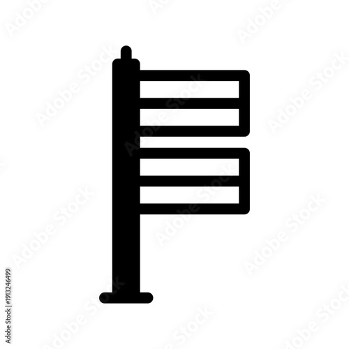 Flags icon vector illustration from Coast Guard set