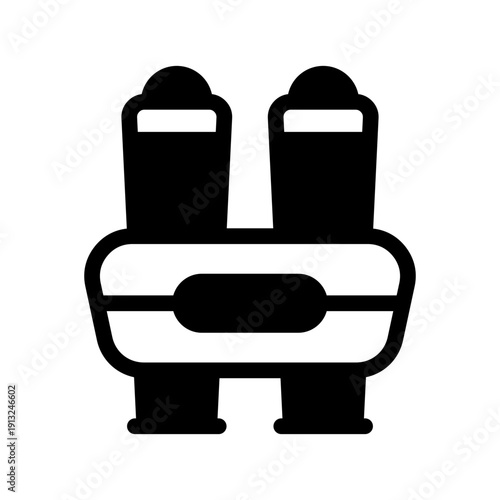Binoculars icon vector illustration from Coast Guard set