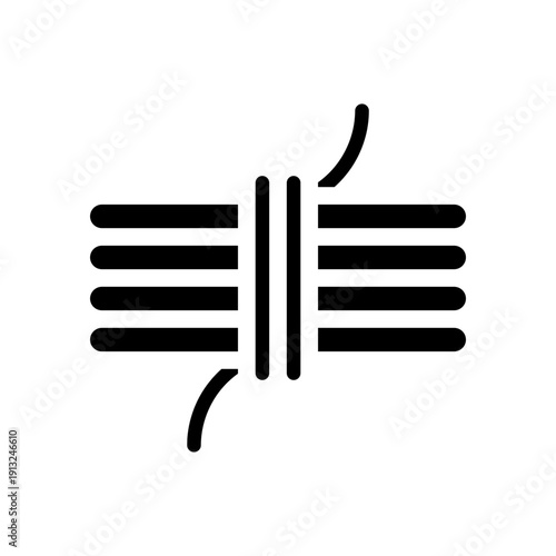 Rope icon vector illustration from Coast Guard set