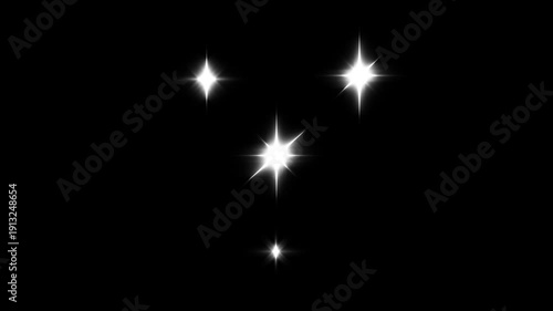 Star twinkling animation, single star glitter, glowing shinning twinkle stars, sparkle, Starry night, twinkle animation traparent, retro sparkle particle movement on black screen background. 4k video