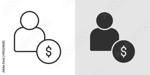 Business Loan Icon representing corporate financing, business borrowing, credit facilities, loan management, and financial support for enterprises.