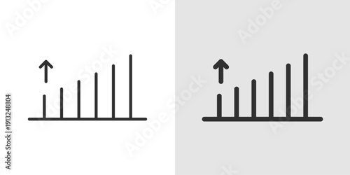 Market Cap Icon representing market capitalization, company valuation, total outstanding shares value, and overall financial size in stock or crypto markets.