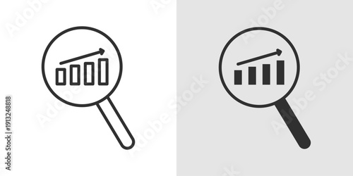 Market Research Icon representing data collection, consumer insights, competitive evaluation, and strategic analysis to support informed business decisions.