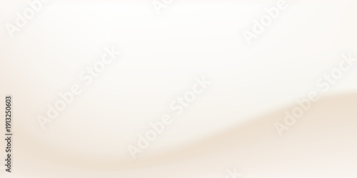 Horizontal neutral tones background. Light brown caramel blending color template with waves. Vector soft beige backdrop.