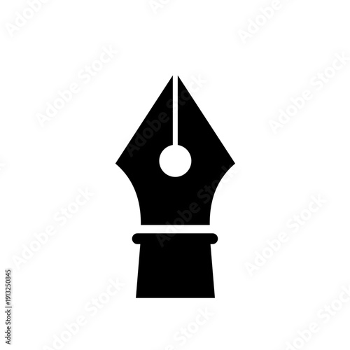 Fountain pen nib - simple vector icon