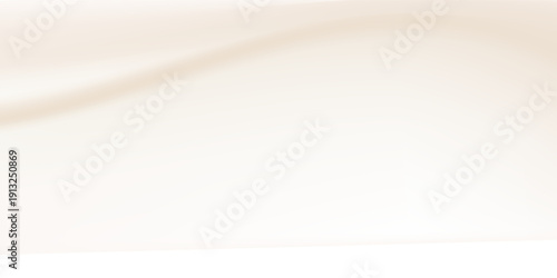 Horizontal neutral tones background. Light brown caramel blending color template with waves. Vector soft beige backdrop.