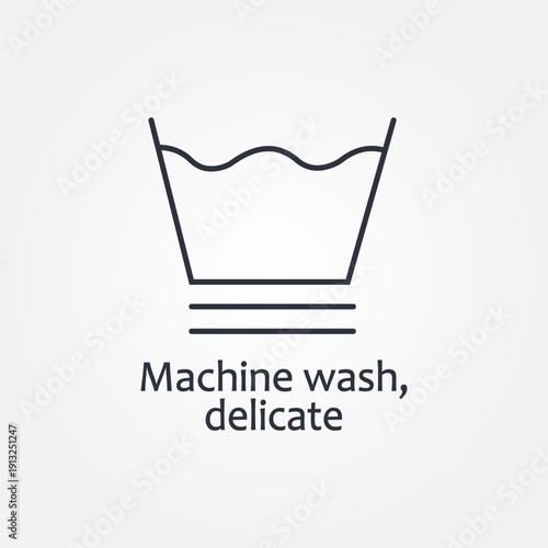 Laundry textile care instruction, textile washing. Machine, hand wash signs, dry cleaning and bleaching guide vector. Care clothes signs. Illustration of laundry icons instruction