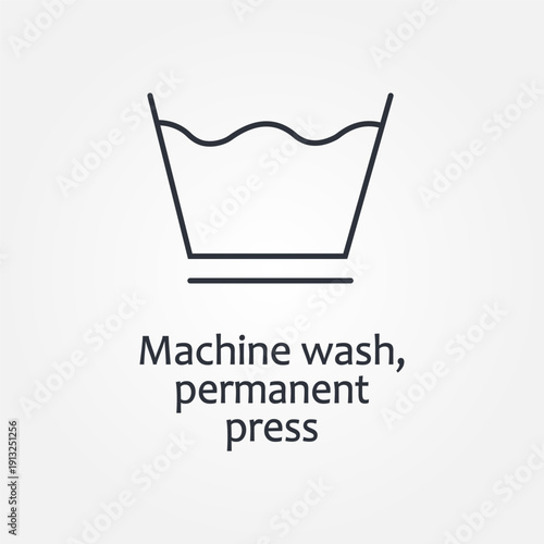 Laundry textile care instruction, textile washing. Machine, hand wash signs, dry cleaning and bleaching guide vector. Care clothes signs. Illustration of laundry icons instruction