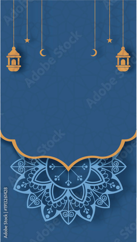 Eid Mubarak Ramadhan Kareem Social Media Vertical 