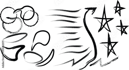 hand drawn vector illustration of an elephant