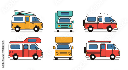 Camp Van Line art minimal abstract concept illustration