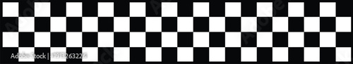 Bold, monochromatic checkerboard graphic design symbolizing speed, victory, and competition, presented as a high-contrast abstract seamless background.