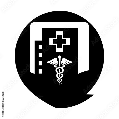 Medical building icon