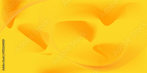 Yellow Color Cloth Pattern Background,Gold Silk Wave Texture Design Holidays Travel Summer Card Banner,Light Gradient Yellow Fabric Smooth Shape Colorful,Abstract Luxury Golden Template Wallpaper.