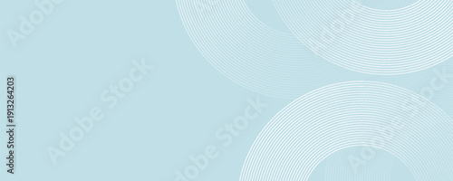 Modern abstract background. Glossy white gradient circle lines. Minimal geometric pattern. illustration.