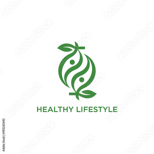 Embracing Wellness with Healthy Habits and Lifestyle Choices Illustration