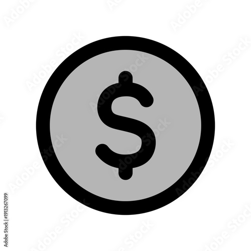 ドルマークの硬貨アイコン