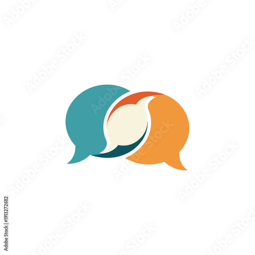 Abstract vector illustration of a pig speech bubble icon designed as a cartoon symbol for business web communication and internet sign art