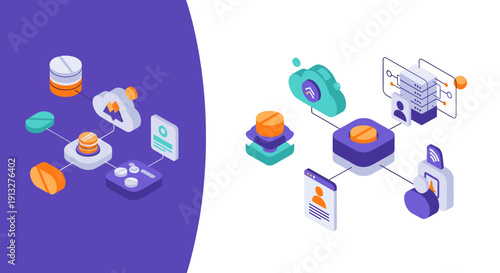 A vibrant illustration of coffee beans evokes a modern, minimalist mood perfect for branding or social media content.