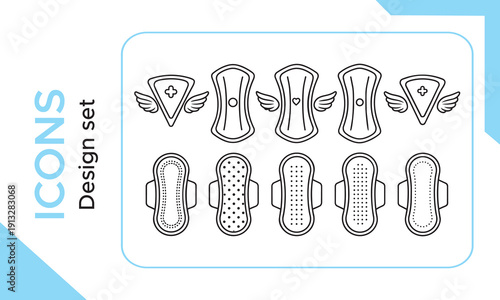 Cotton Pad Background: Over 5,422 Royalty-Free Licensable Stock Illustrations & Drawings, sanitary pad set icons, Sanitary Pad Icon Set Stock Illustrations.
 Sanitary Pad Icon Set Stock Illustrations,