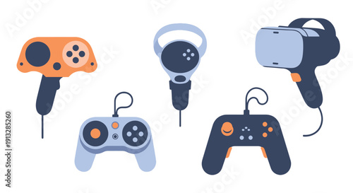 Controller Line clean creative tone vector