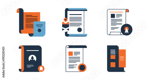 Constitution Line bold creative color illustration