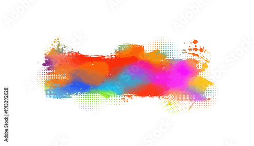 colored isolated blot on white background. Hand drawn. Not AI, vector illustration.