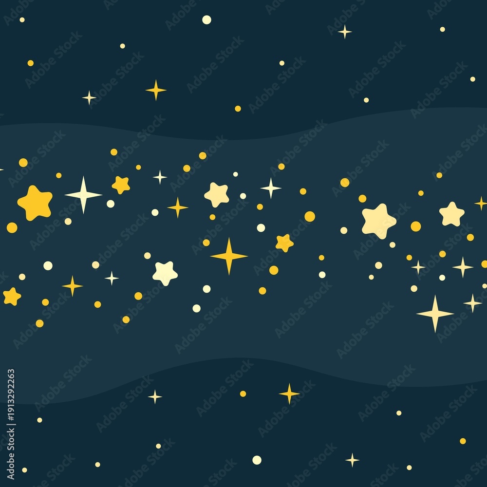 Naklejka premium Galaxy and star night background.