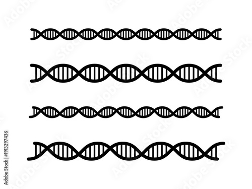 DNA・二重螺旋構造ラインセット