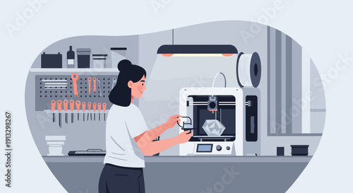 Female technician operating advanced ultrasound imaging machine in a laboratory setting.