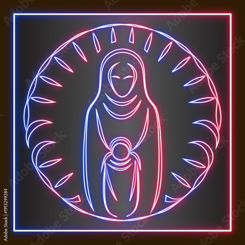 Wallpaper Mural Neon Sign With Motherhood Torontodigital.ca