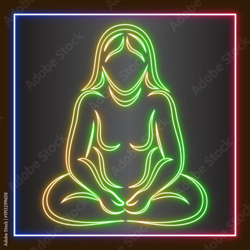 Wallpaper Mural Bright Neon Motherhood Sign Torontodigital.ca