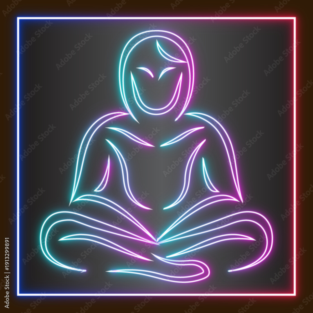 custom made wallpaper toronto digitalNeon Woman Sign Glowing Love