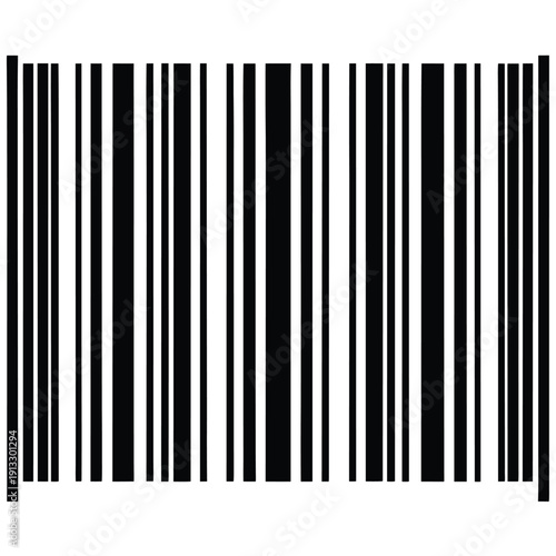 Barcode on white background with cmyk colors and helvetica font silhouette
