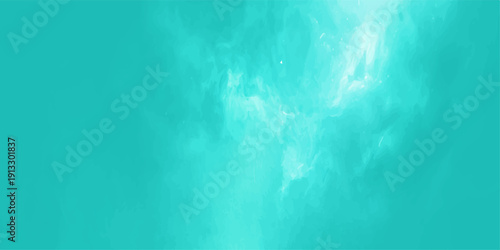 Vintage blue textured paper design featuring an underwater world map and swimming pool scene with bubbles on a grunge sea surface backdrop