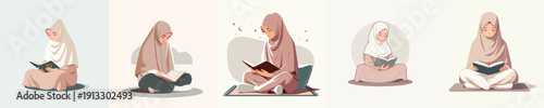 Woman reading Al-Qur'an