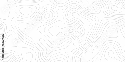 Vector lines seamless pattern sea map topography design. White wave paper curved reliefs Contour maps. Discovery topographic texture backdrop landscape earth style trail map geography design.	