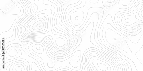 Vector lines seamless pattern sea map topography design. White wave paper curved reliefs Contour maps. Discovery topographic texture backdrop landscape earth style trail map geography design.	