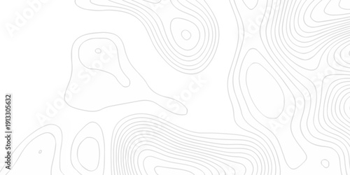 Vector lines seamless pattern sea map topography design. White wave paper curved reliefs Contour maps. Discovery topographic texture backdrop landscape earth style trail map geography design.	