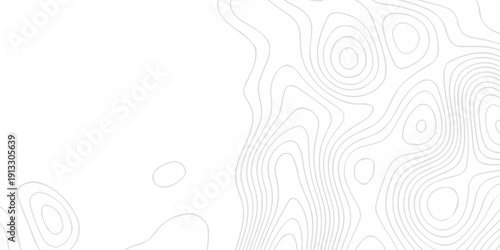 Vector lines seamless pattern sea map topography design. White wave paper curved reliefs Contour maps. Discovery topographic texture backdrop landscape earth style trail map geography design.	