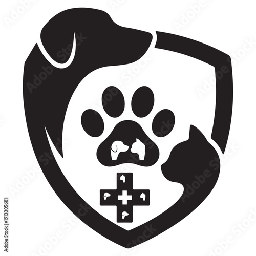 Pet Insurance Icon Animal Protection Symbol