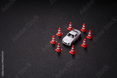 Φωτογραφία A car is seized or confiscated by a court order for illegal parking, loan default
