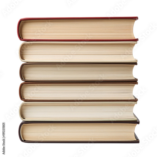 Books Stacked Neatly on a Shelf in a Simple Arrangement for Easy Access and O...