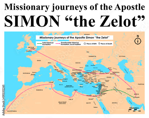 Missionary journeys of the Apostle Simon the Zelot
