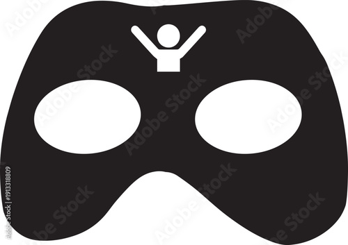 Villain Eye Mask Costume Icon